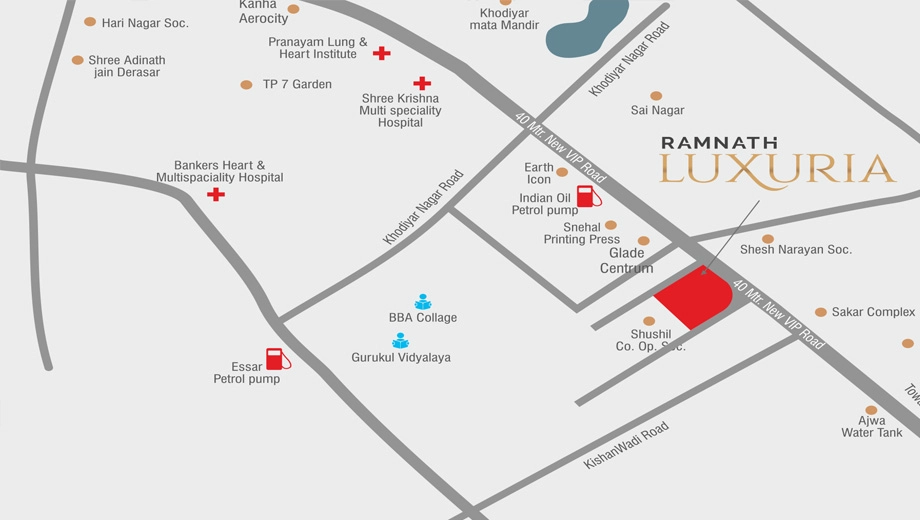 Location of Ramnath Luxuria - Image 382686