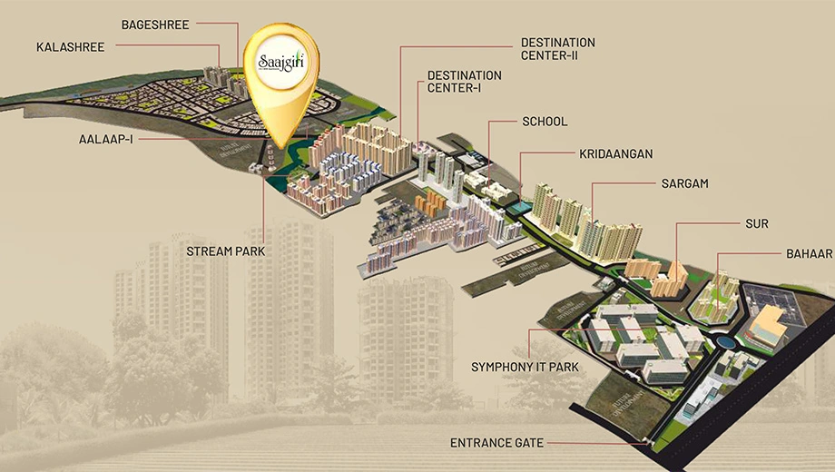 Location of Nanded Saajgiri in Nanded, Pune - Image 402075