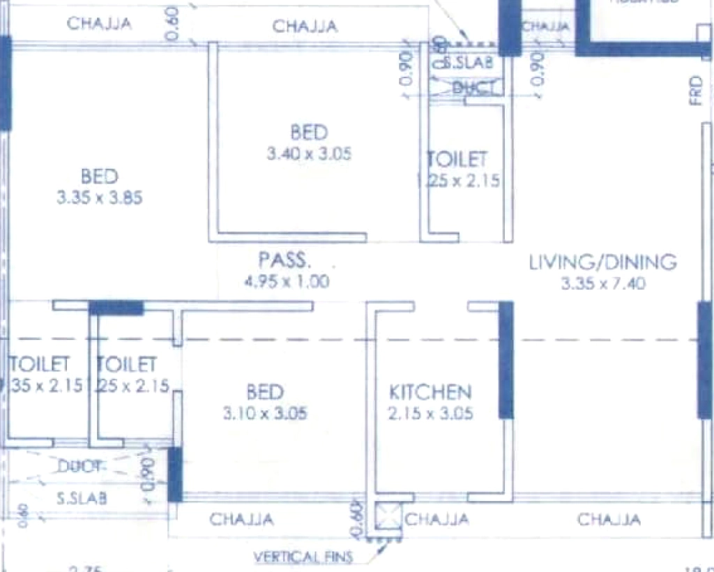 3 BHK Flat in Romell Espalier in Vile Parle East, Mumbai - Image 909371