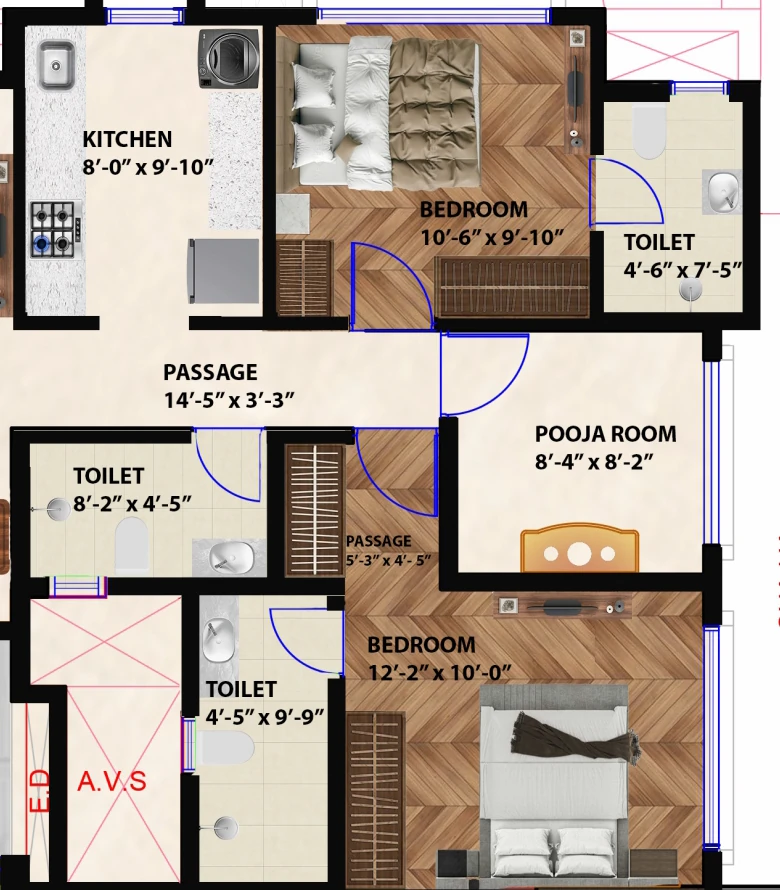 2 BHK Flat in Sunny Stuti in Mulund West, Mumbai - Image 909792
