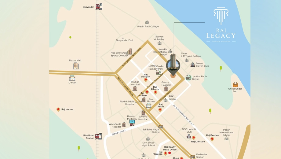 Location of Raj Legacy Satyam A And B - Image 383869