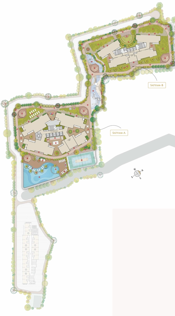 Master Plan of Raj Legacy Satyam A And B in Mira Road East, Thane - Image 383873