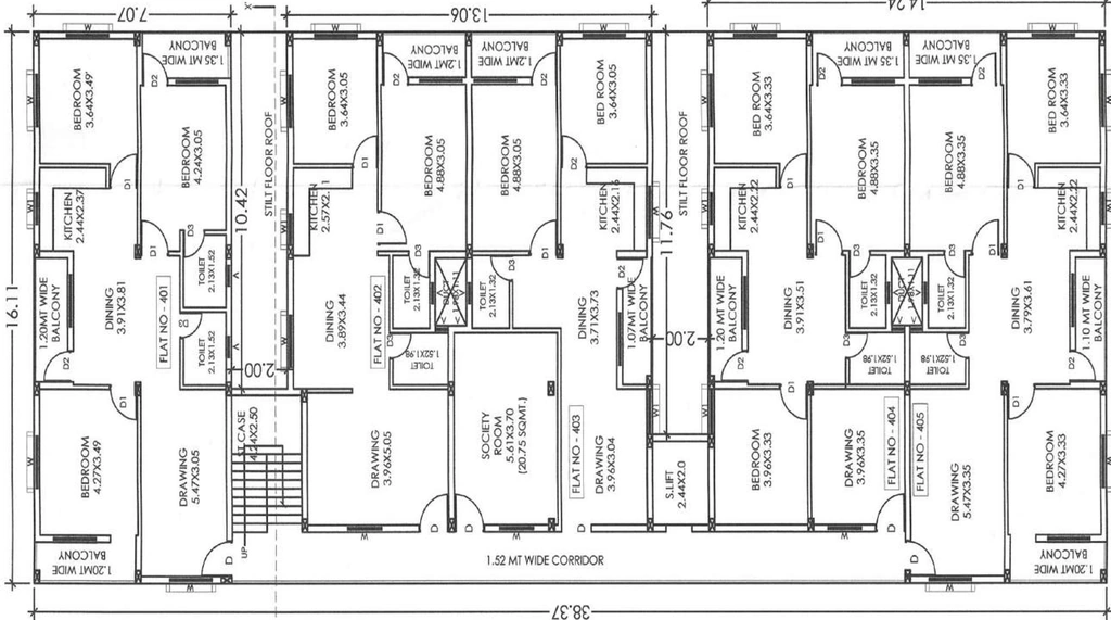 Floor Plan of Shri Tulsi Vrindaban in Patia, Bhubaneswar - Image 383278