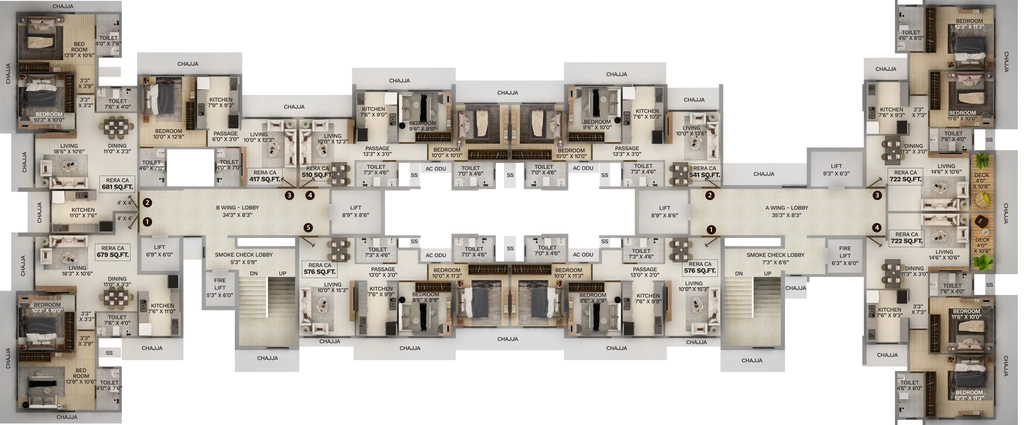 Floor Plan of Tigon Earth in Chembur West, Mumbai - Image 383938