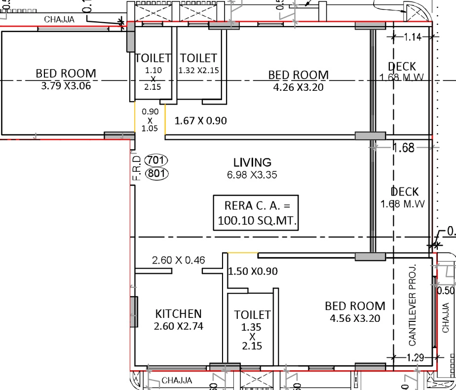 3 BHK Flat in Pruthvi Aura in Vile Parle East, Mumbai - Image 916203