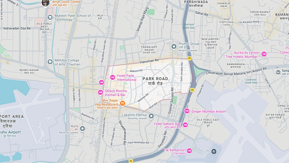 Location of Pruthvi Aura in Vile Parle East, Mumbai - Image 398835