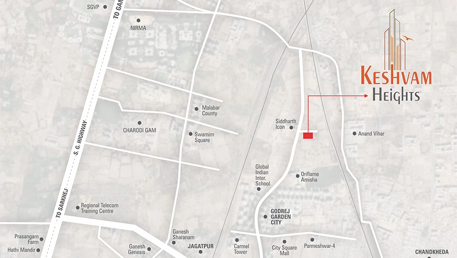Location of Shree Keshvam Heights - Image 382849