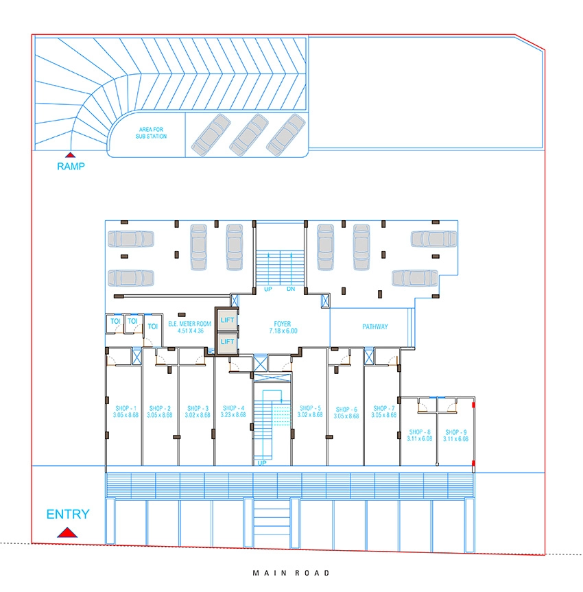 Master Plan of Shree Keshvam Heights in Tragad, Ahmedabad - Image 382851