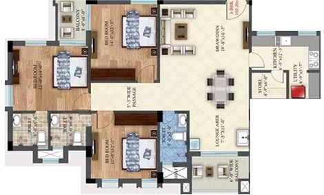 3 BHK Flat in Aditya Ashray in Patia, Bhubaneswar - Image 909502