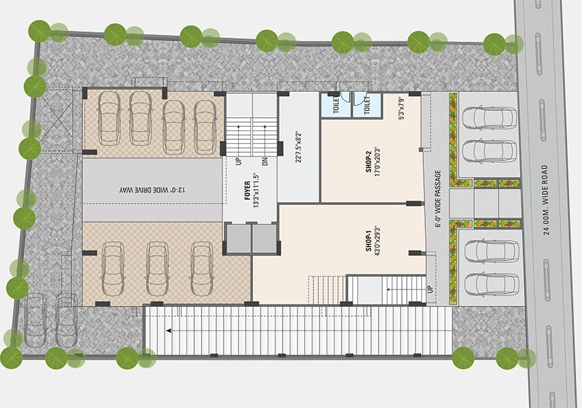 Master Plan of Commercial Shree Vinayak Viihaan Avenue in Chandkheda, Ahmedabad - Image 382883