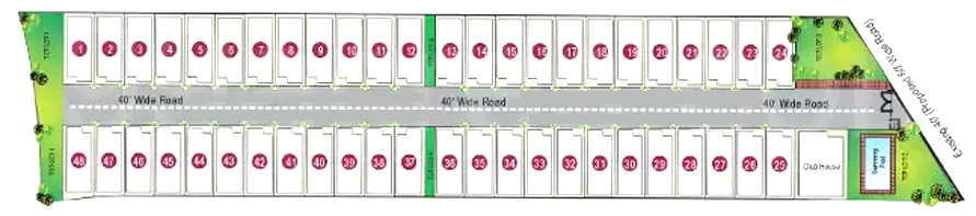 Master Plan of Kalyan Whistling Woods Villas in Kompally, Hyderabad - Image 382917