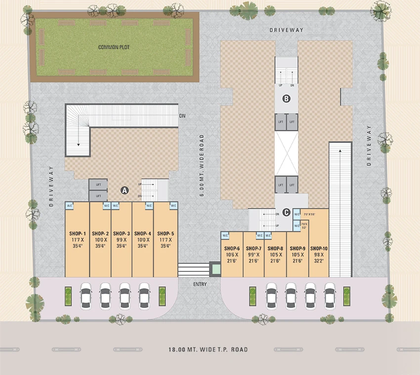 Master Plan of Shreeji Shagun Heights in Nava Naroda, Ahmedabad - Image 382925