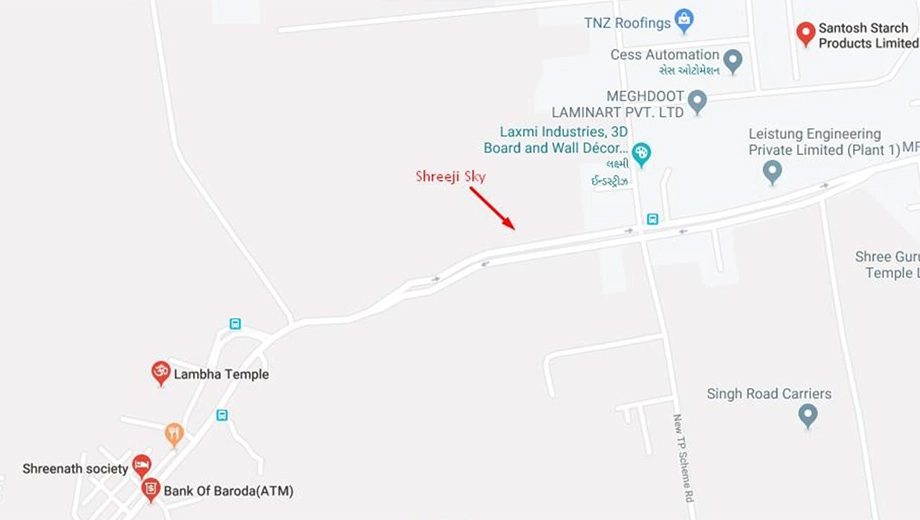 Location of Commercial Shreeji Sky - Image 382944