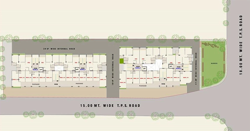Master Plan of Commercial Shreeji Sky in Lambha, Ahmedabad - Image 382945