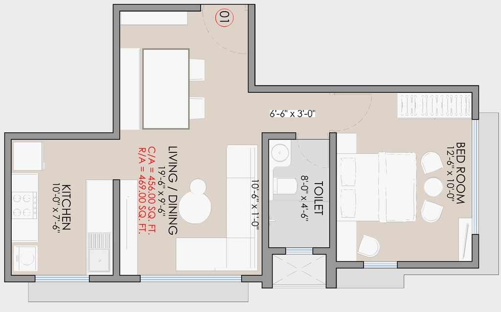 1 BHK Flat in Aadhya Moti Madhav in Vile Parle East, Mumbai - Image 909763