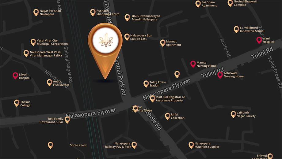 Location of Commercial Sai MLDC Yashwant Orchid - Image 398447