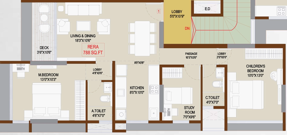 2.5 BHK Flat in Konark Ganga Niwas in Vile Parle East, Mumbai - Image 909911