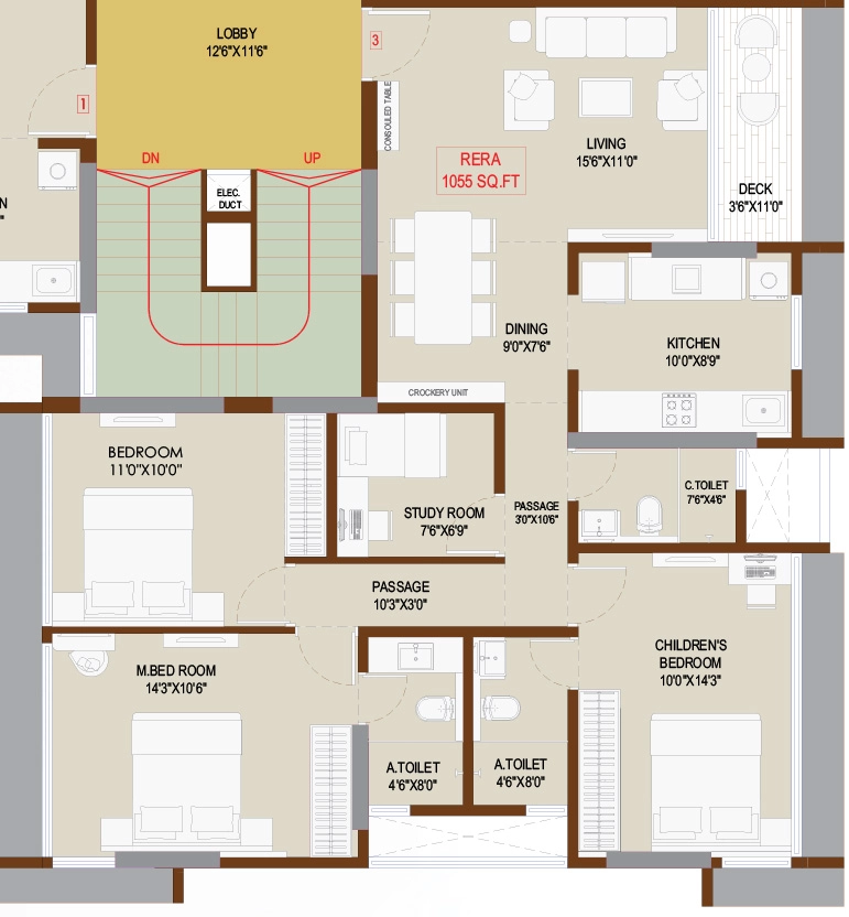 3.5 BHK Flat in Konark Ganga Niwas in Vile Parle East, Mumbai - Image 909914