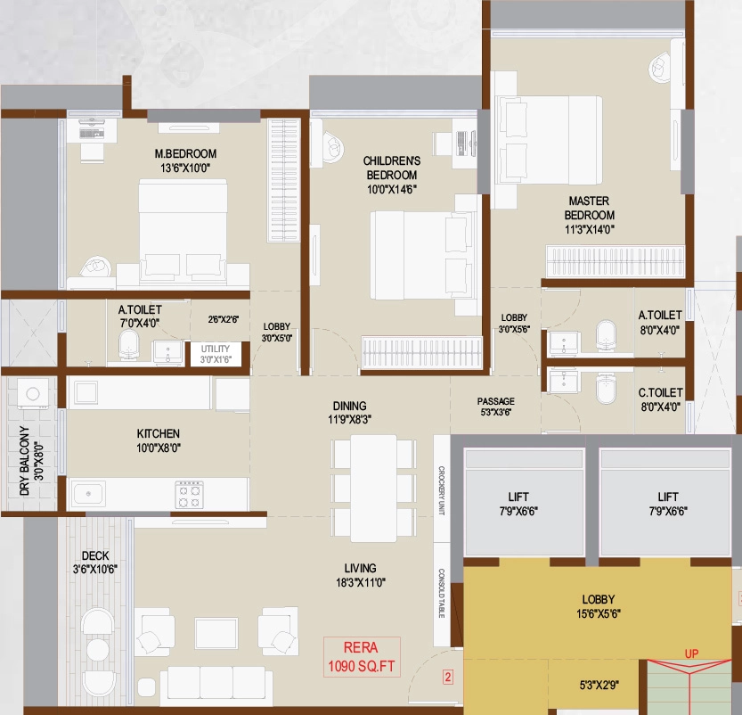 3 BHK Flat in Konark Ganga Niwas in Vile Parle East, Mumbai - Image 909913
