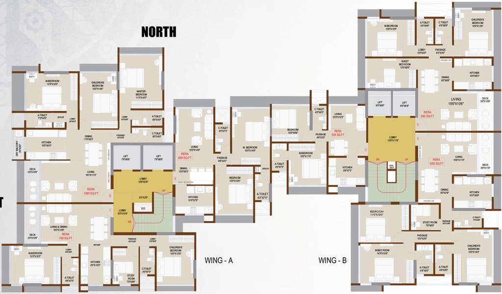 Floor Plan of Konark Ganga Niwas in Vile Parle East, Mumbai - Image 384145