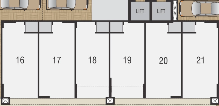 Floor Plan of Commercial Shri Dholeshwar Residency in Ghuma, Ahmedabad - Image 382978