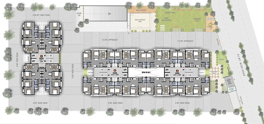 Master Plan of Shrim Leela Evoq in Ghatlodiya, Ahmedabad - Image 382983