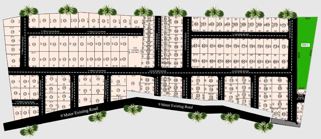 Master Plan of Adissia Vivaana in Vadavalli, Coimbatore - Image 383739