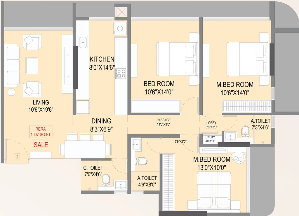 3 BHK Flat in Maniar Asian Nirmal in Vile Parle East, Mumbai - Image 909924