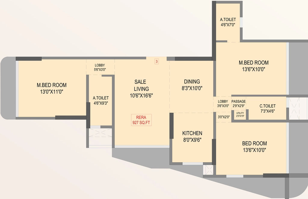 3 BHK Flat in Maniar Asian Nirmal in Vile Parle East, Mumbai - Image 909923