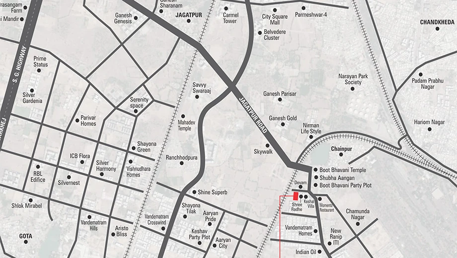 Location of Siddhi Sikshapatri Avenue - Image 382997
