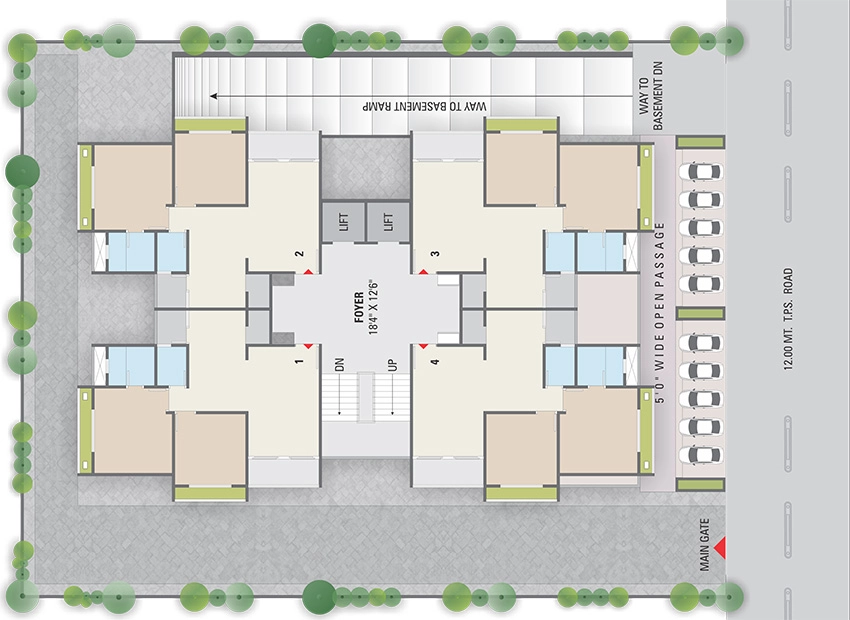 Master Plan of Siddhi Sikshapatri Avenue in New Ranip, Ahmedabad - Image 382998