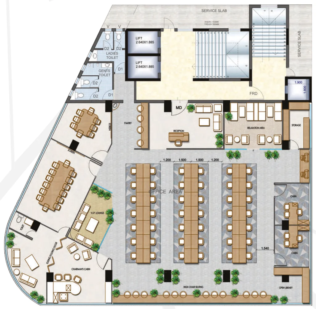 Floor Plan of Swarn Prospera in Ramdas Peth, Nagpur - Image 383550