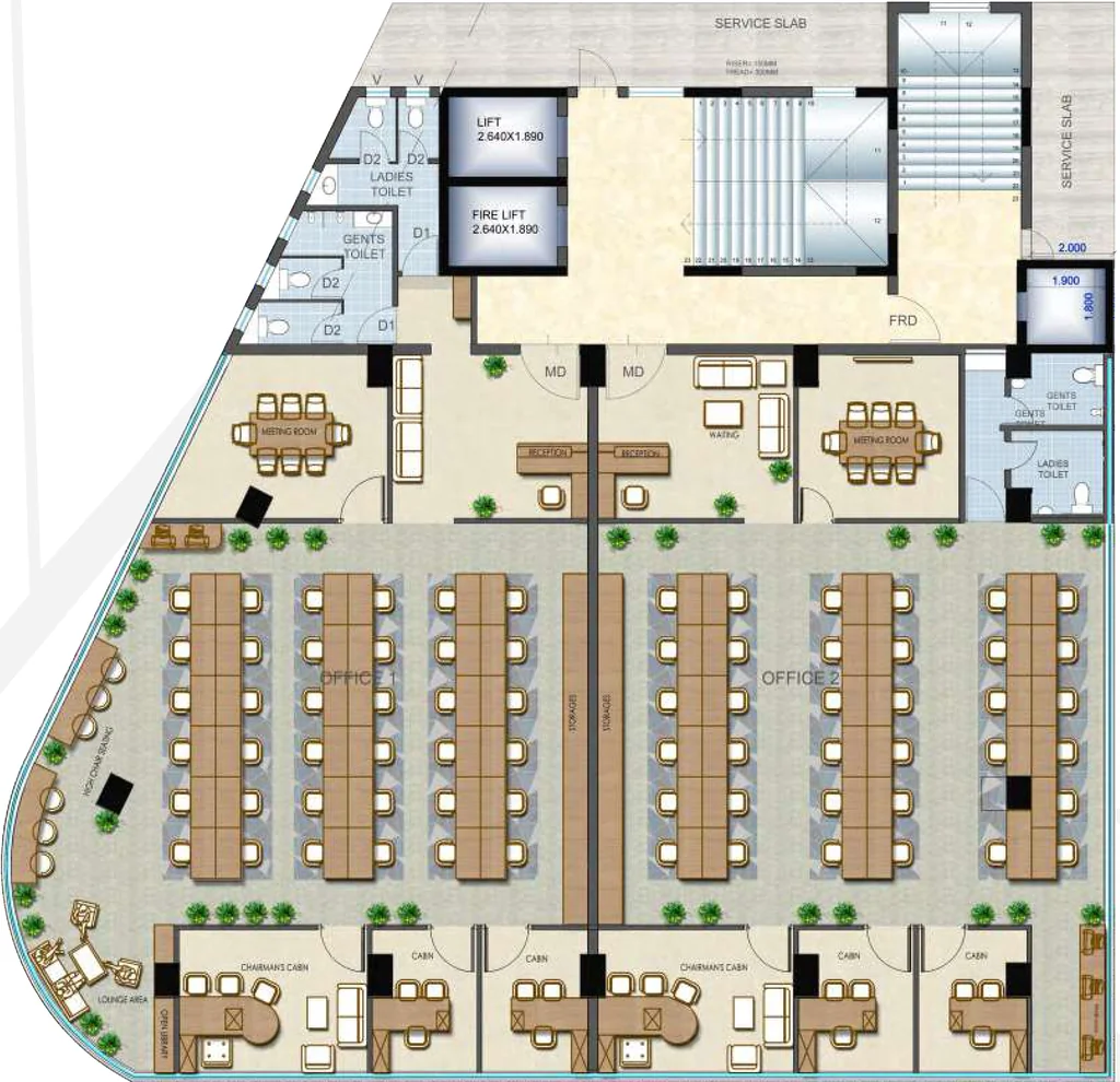 Floor Plan of Swarn Prospera in Ramdas Peth, Nagpur - Image 383549