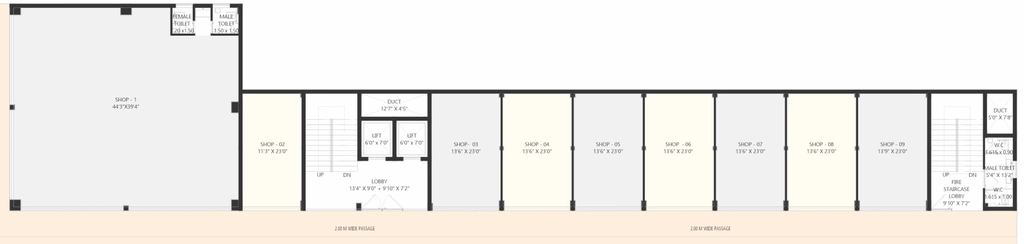Floor Plan of Shreenivasa SV Padhye Tower in Ram Nagar, Nagpur - Image 383528