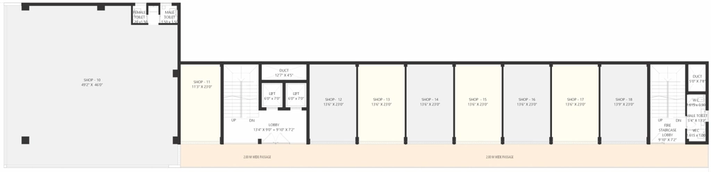 Floor Plan of Shreenivasa SV Padhye Tower in Ram Nagar, Nagpur - Image 383529