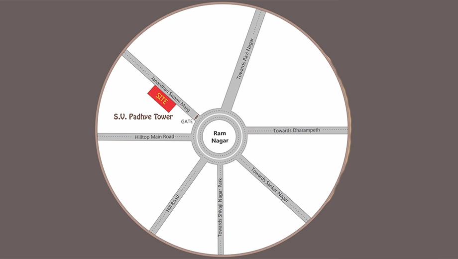 Location of Shreenivasa SV Padhye Tower - Image 383527