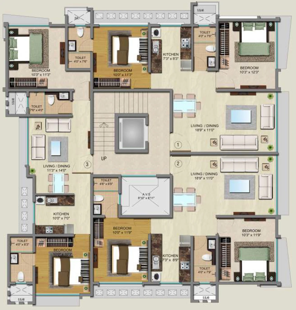 Floor Plan of Black Gold Sheela Smruti in Vile Parle East, Mumbai - Image 384062