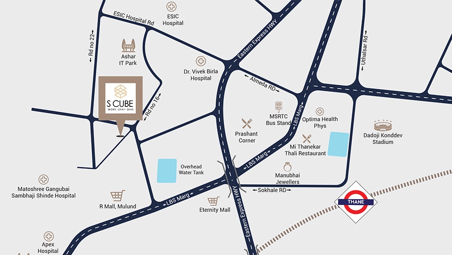 Location of Rio S Cube in Wagle Estate, Thane - Image 383576