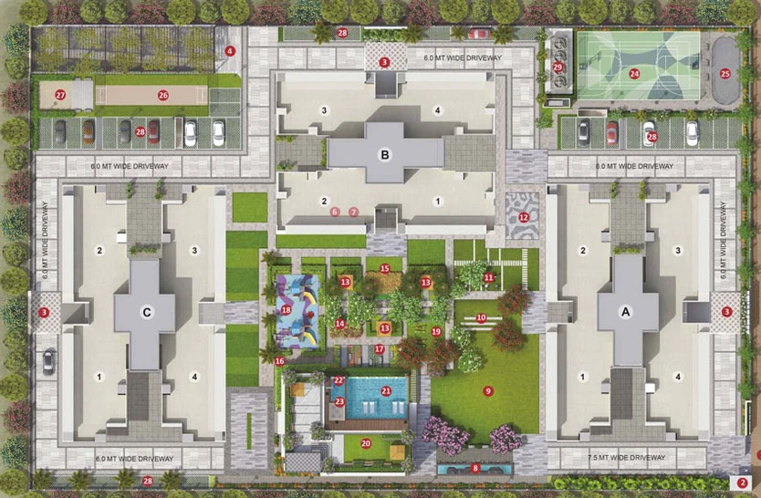 Master Plan of Adani Shantigram - Ambrosia in Vaishnodevi Circle, Ahmedabad - Image 22359
