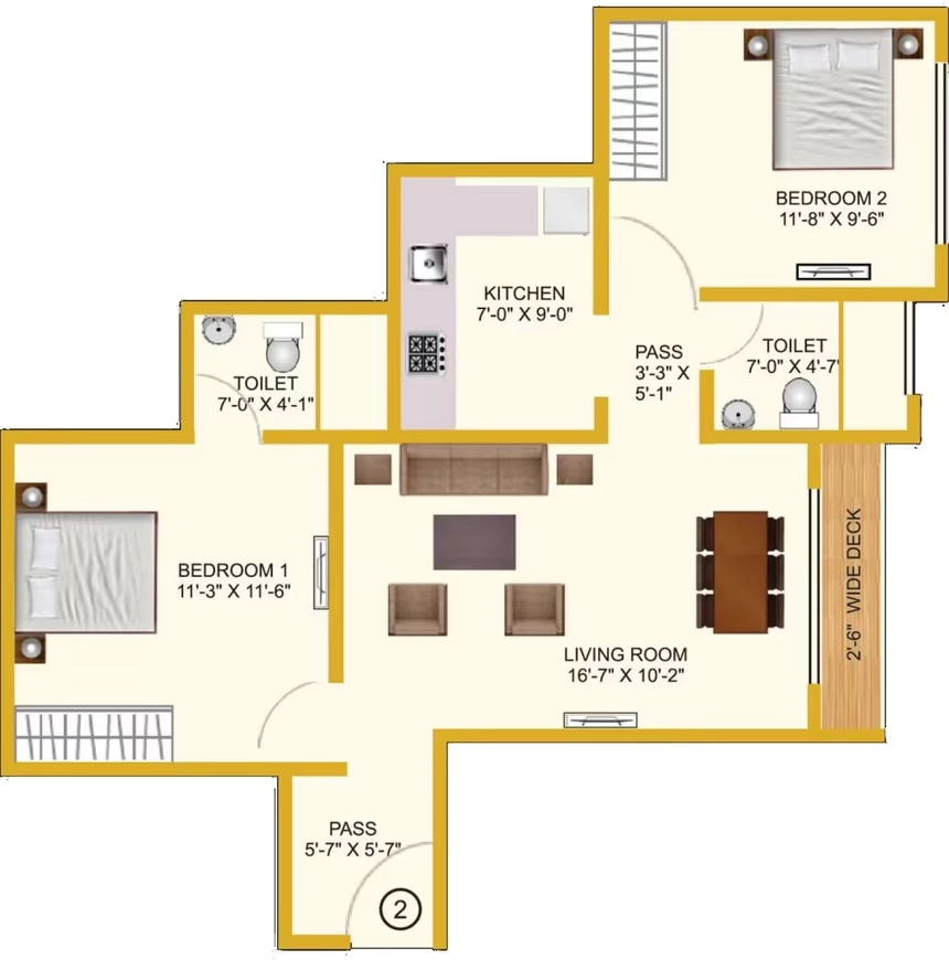 2 BHK Flat in Moss Om Gurukrupa SRA CHS in Vile Parle East, Mumbai - Image 909945