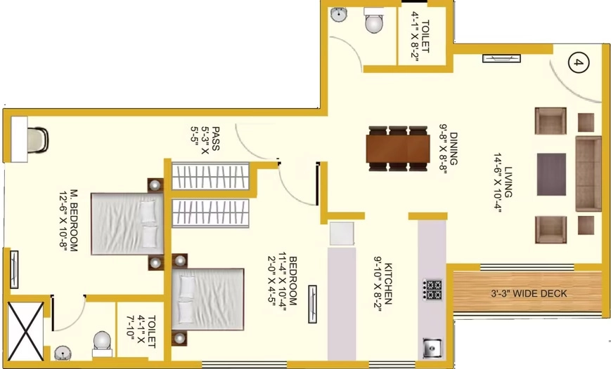 2 BHK Flat in Moss Om Gurukrupa SRA CHS in Vile Parle East, Mumbai - Image 909946