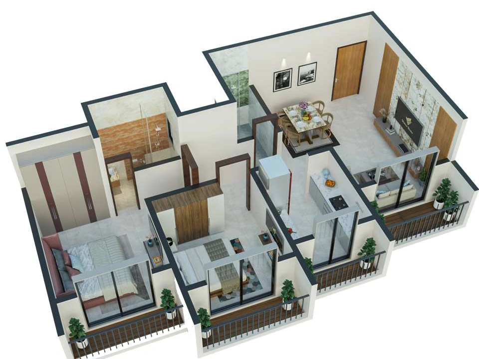 2 BHK Flat in Vishnu Vertex in Dombivli East, Thane - Image 909826