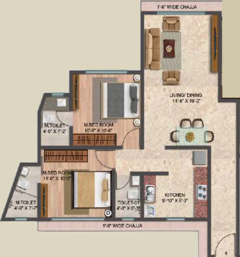 2 BHK Flat in Grace Iconic in Vile Parle East, Mumbai - Image 909799