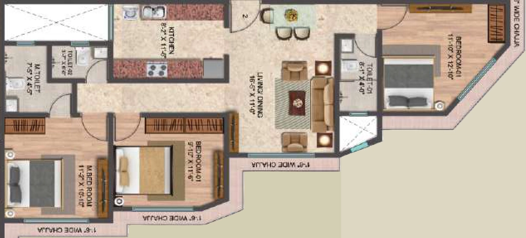 3 BHK Flat in Grace Iconic in Vile Parle East, Mumbai - Image 909800