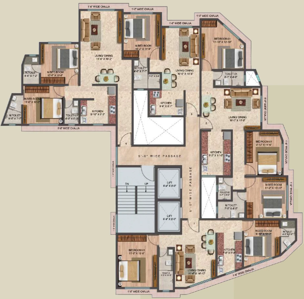 Floor Plan of Grace Iconic in Vile Parle East, Mumbai - Image 383932