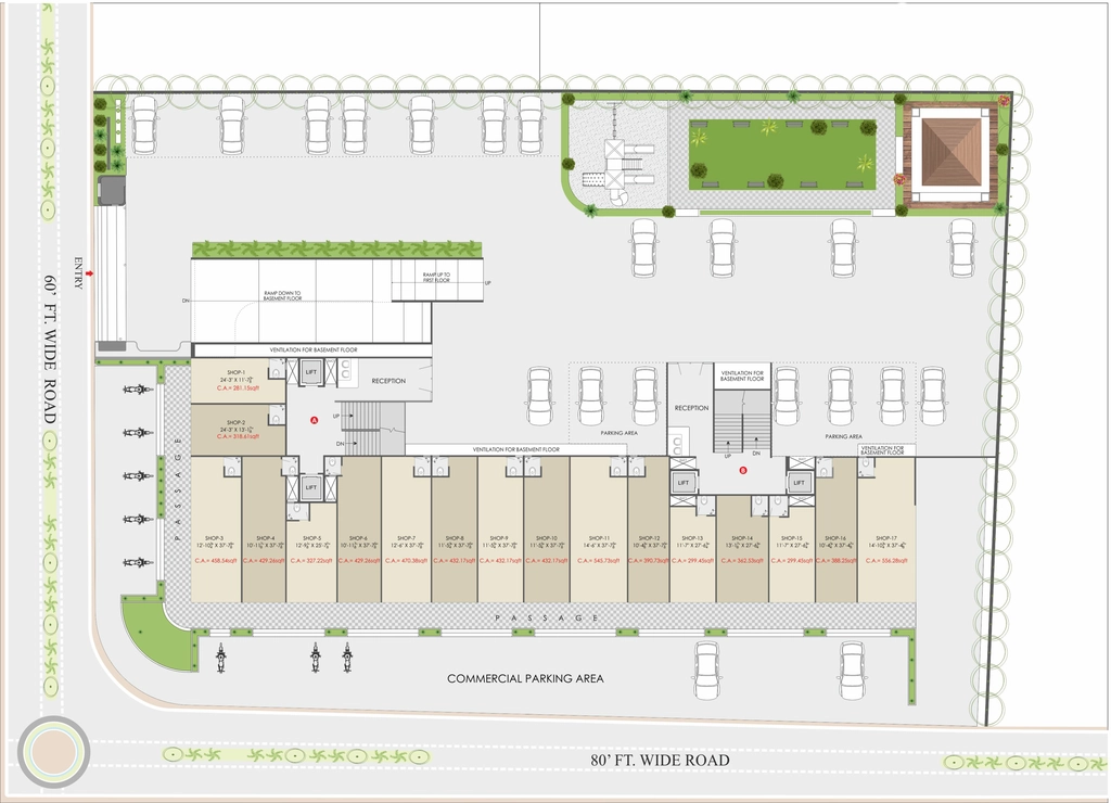 Master Plan of Shashwat Heights in Katargam, Surat - Image 383825