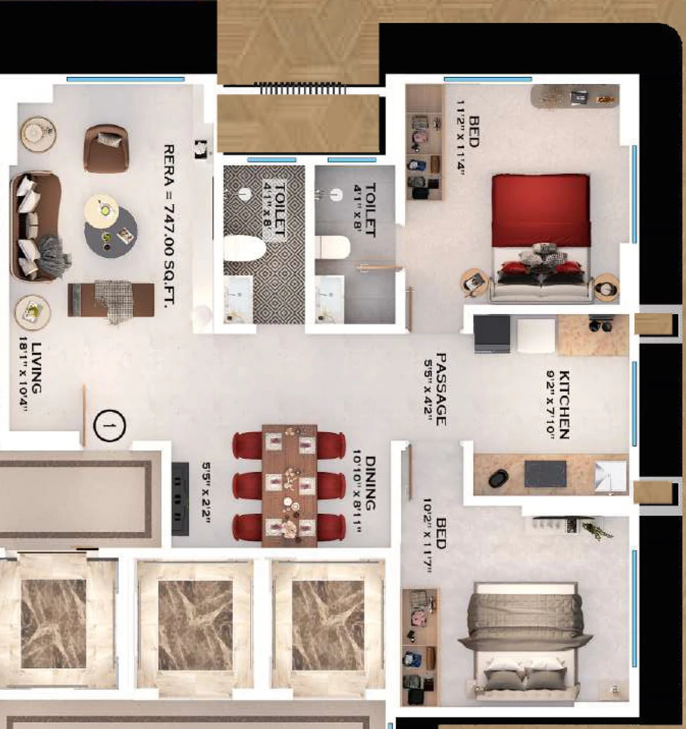 2 BHK Flat in Godshalwar Sky Lark in Vile Parle East, Mumbai - Image 916813