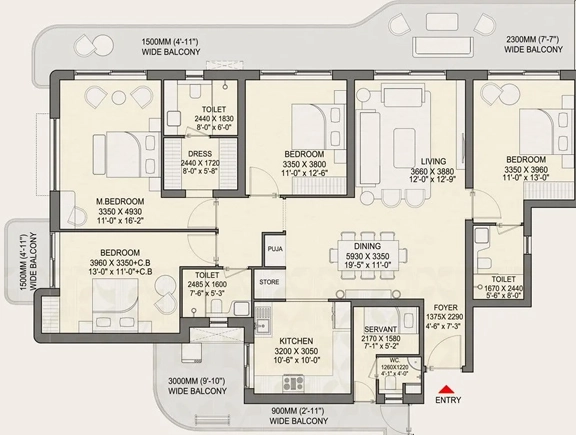 4 BHK Flat in Eldeco 7 Peaks Residences in Omicron 1, Greater Noida - Image 918719