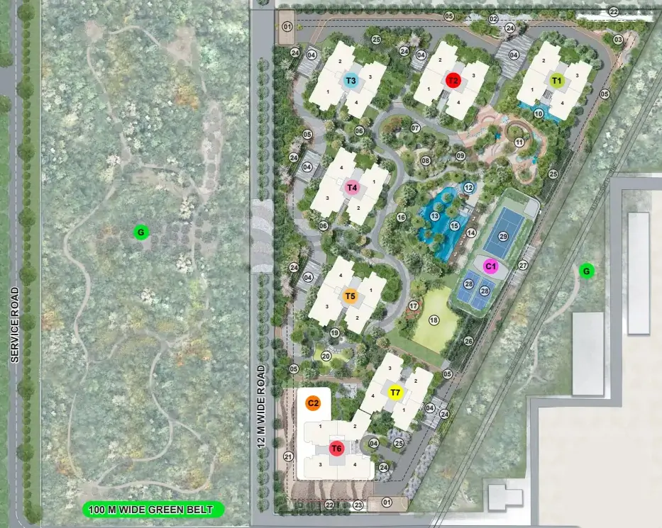 Master Plan of Eldeco 7 Peaks Residences in Omicron 1, Greater Noida - Image 404686