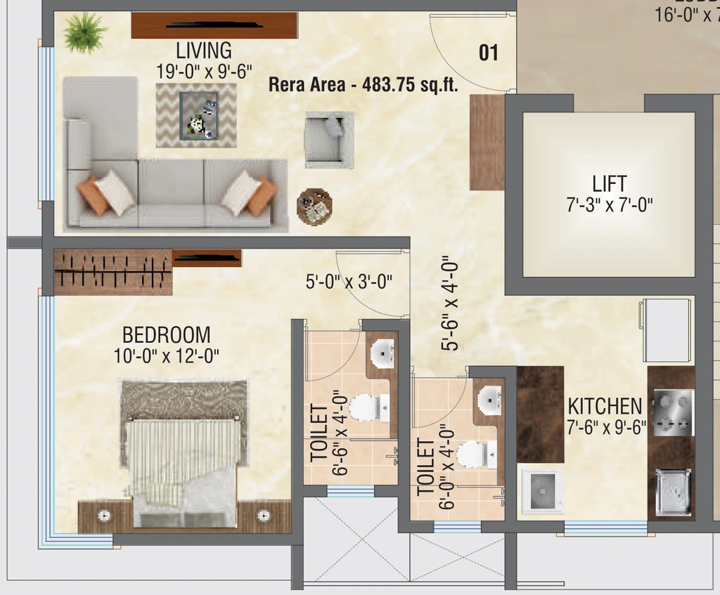 1 BHK Flat in Milan Chhaya CHSL in Jogeshwari East, Mumbai - Image 909931